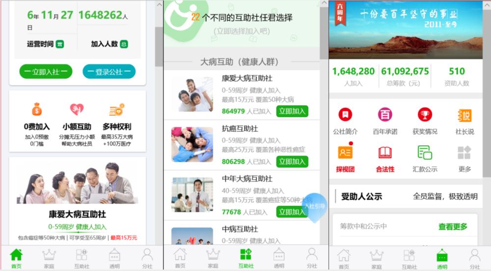 康爱公社互助平台示意图。