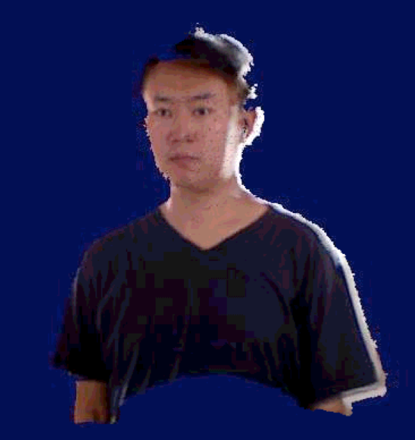 “普罗米修斯”demo，图中是张煜本人的成像。