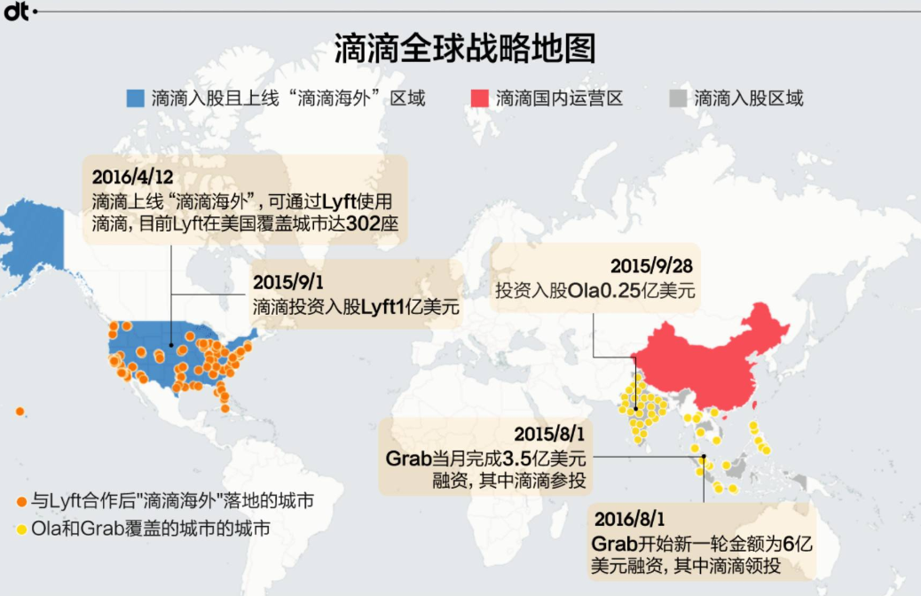 滴滴全球战略地图  