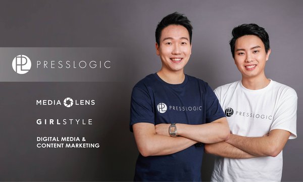 PressLogic 的两位创始人，左为行政总裁张浩泽   右为技术总监周咏贤。